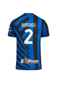 Inter Milan Denzel Dumfries #2 Fotballdrakt Hjemme Klær 2024-25 Korte ermer